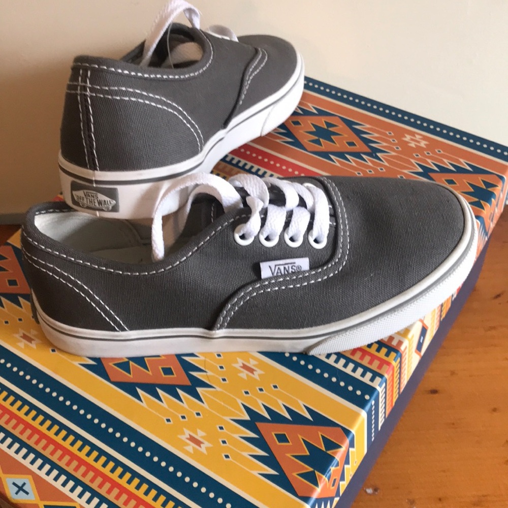 Dark grey lace ups